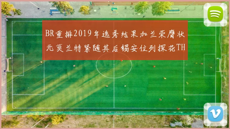 BR重排2019年选秀结果加兰荣膺状元莫兰特紧随其后锡安位列探花THT第30位