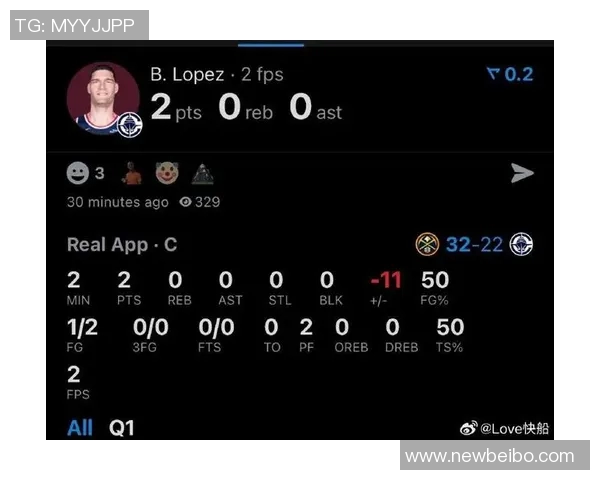 大洛佩斯表现低迷全场仅得1篮板正负值惨淡24令球队失望